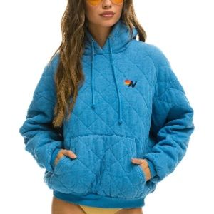 NWT Aviator Nation Quilted Hoodie
